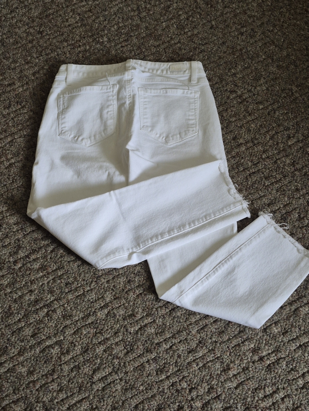 PAIGE White Skyline Skinny Crop Jeans Size 27
